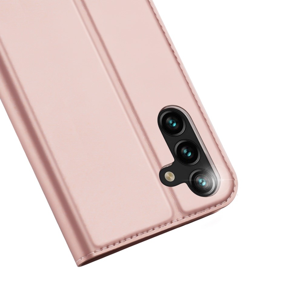 Étui portefeuille Skin Pro Series Samsung Galaxy A14, Or rose
