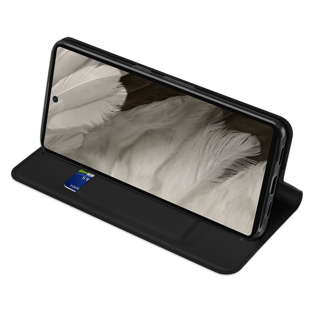 Étui portefeuille Skin Pro Series Google Pixel 7a, Noir