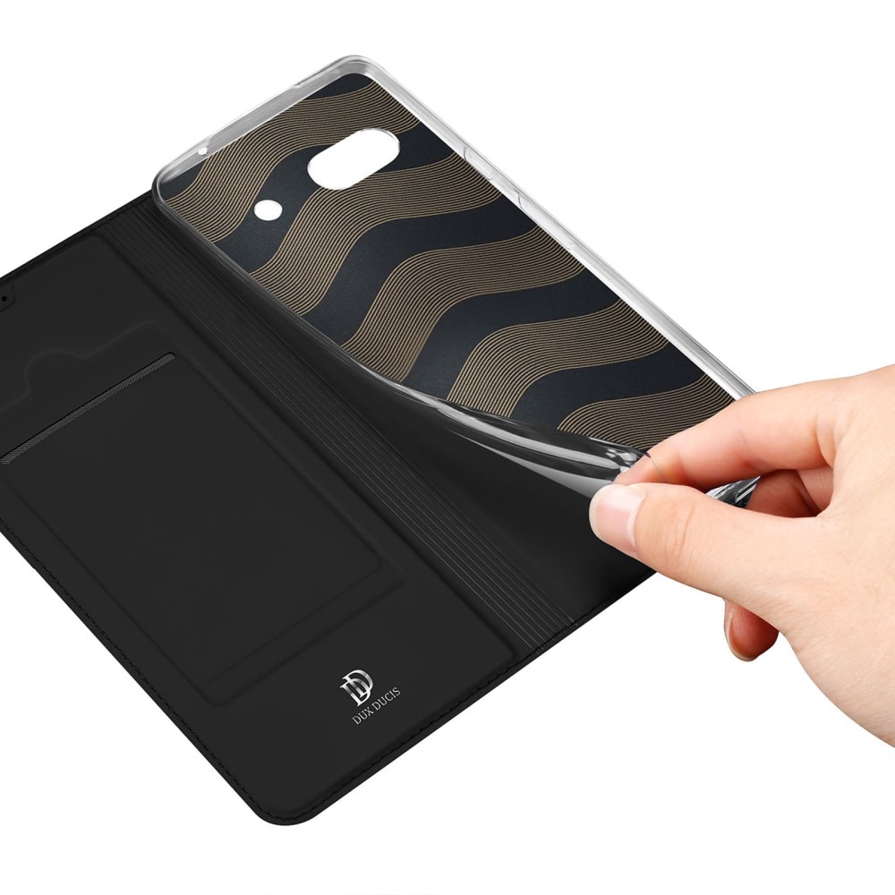 Étui portefeuille Skin Pro Series Google Pixel 7a, Noir