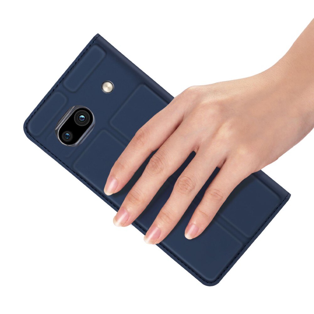 Étui portefeuille Skin Pro Series Google Pixel 7a, Bleu