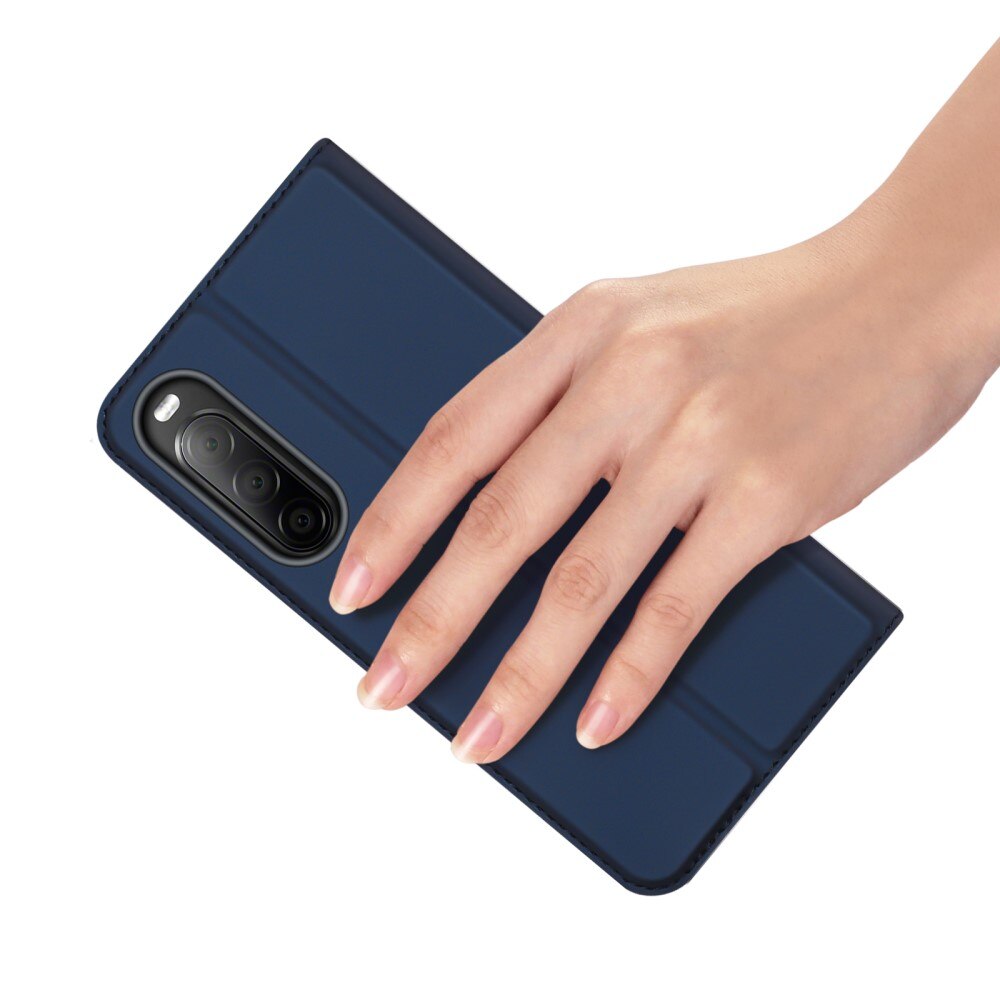 Étui portefeuille Skin Pro Series Sony Xperia 10 V, Navy