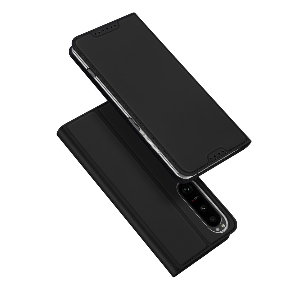 Étui portefeuille Skin Pro Series Sony Xperia 1 V, Black