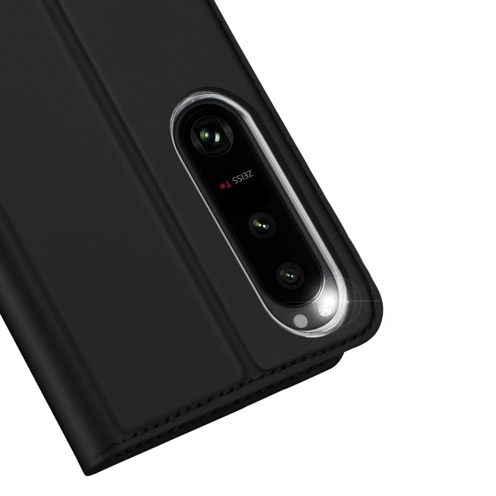 Étui portefeuille Skin Pro Series Sony Xperia 1 V, Noir