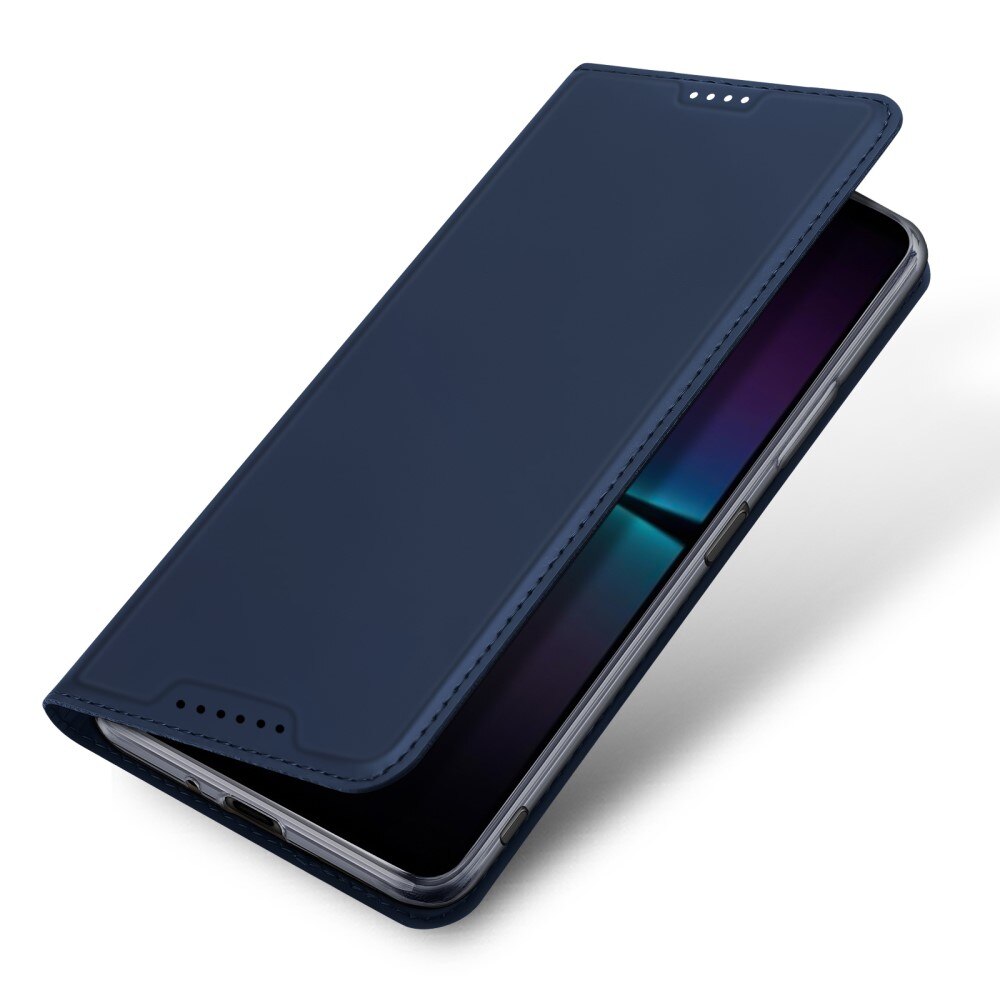 Étui portefeuille Skin Pro Series Sony Xperia 1 V, Bleu