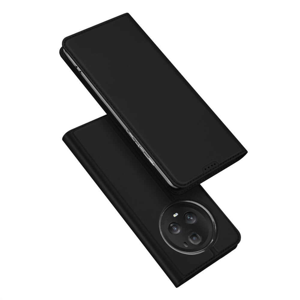 Étui portefeuille Skin Pro Series Honor Magic5 Pro, Noir