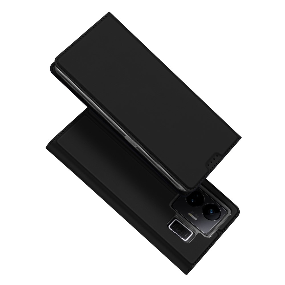 Étui portefeuille Skin Pro Series  Realme GT3, Noir