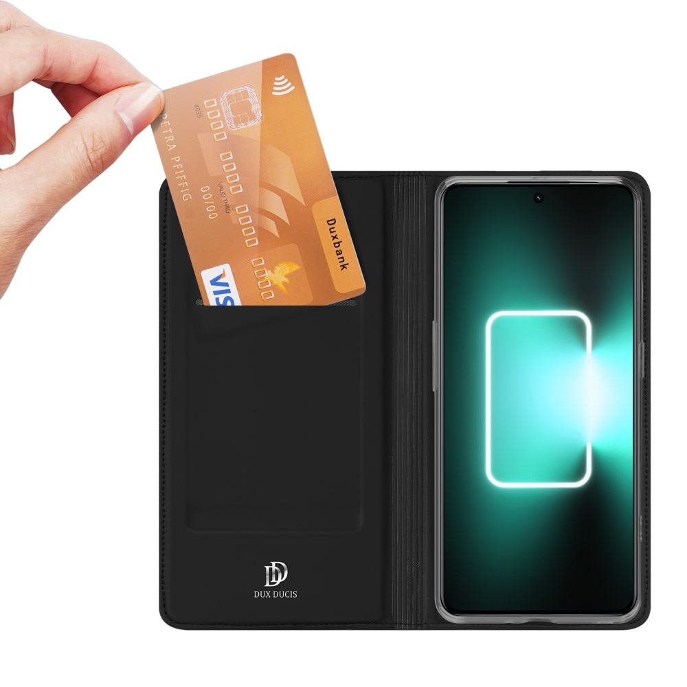 Étui portefeuille Skin Pro Series  Realme GT3, Noir