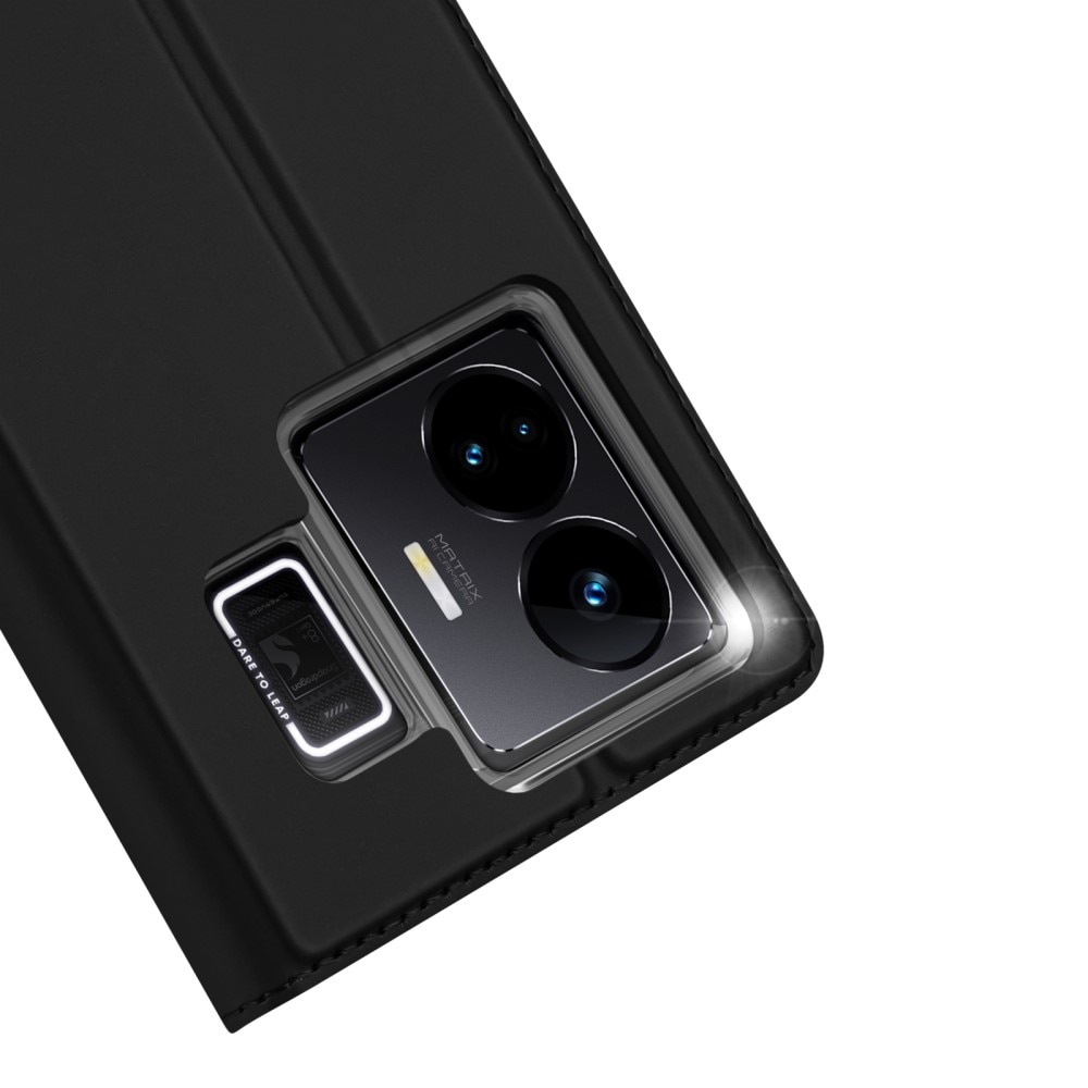 Étui portefeuille Skin Pro Series  Realme GT3, Noir
