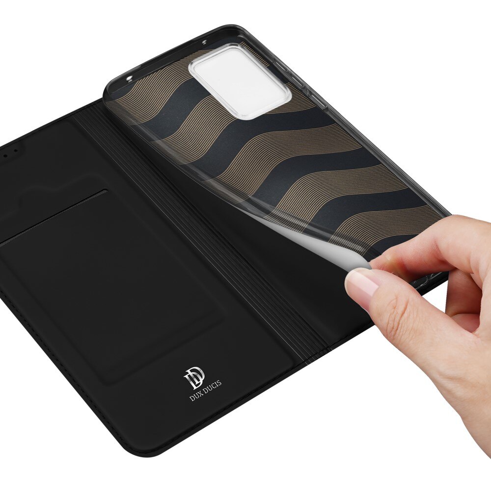 Étui portefeuille Skin Pro Series Xiaomi 13 Lite, Noir