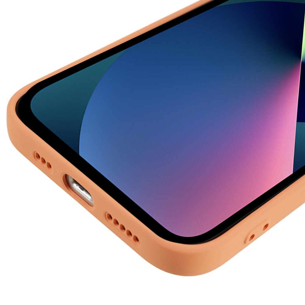 Coque TPU iPhone 13, Orange