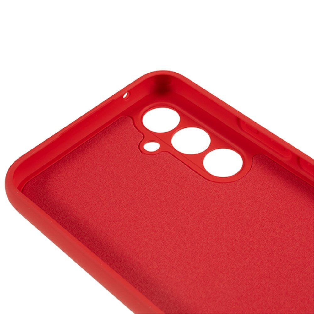 Coque TPU Samsung Galaxy A54, rouge