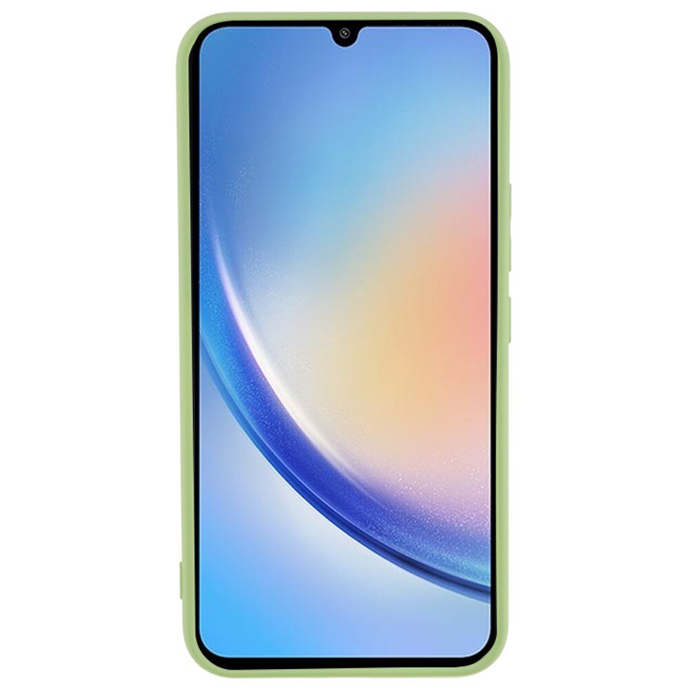 Coque TPU Samsung Galaxy A34, Vert