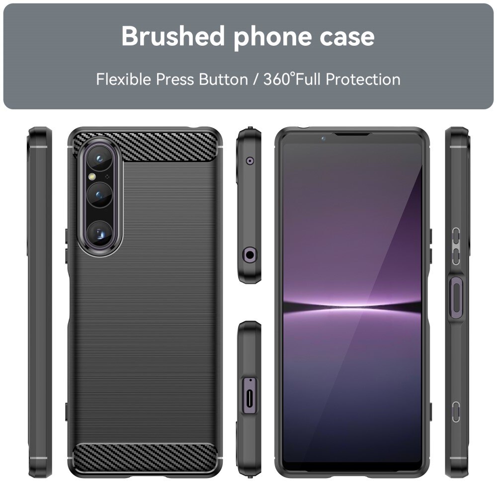 Coque TPU Brushed Sony Xperia 1 V, Black