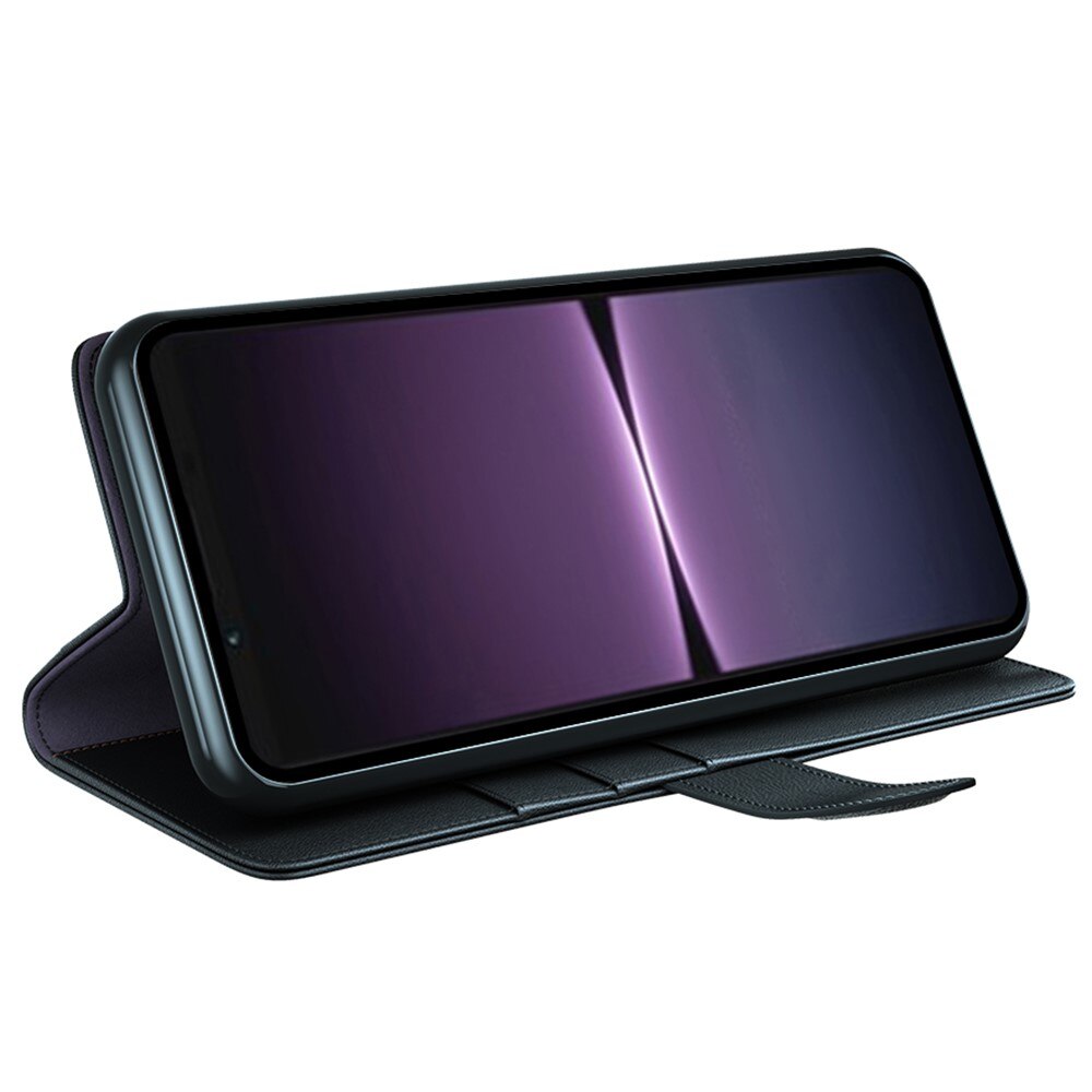 Étui en cuir veritable Sony Xperia 1 V, Noir