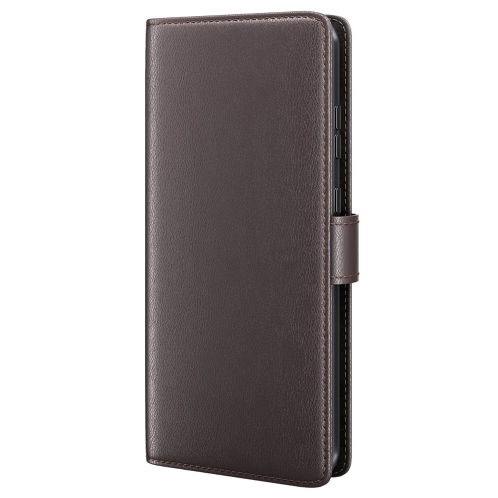 Étui en cuir veritable Sony Xperia 1 V, Marron