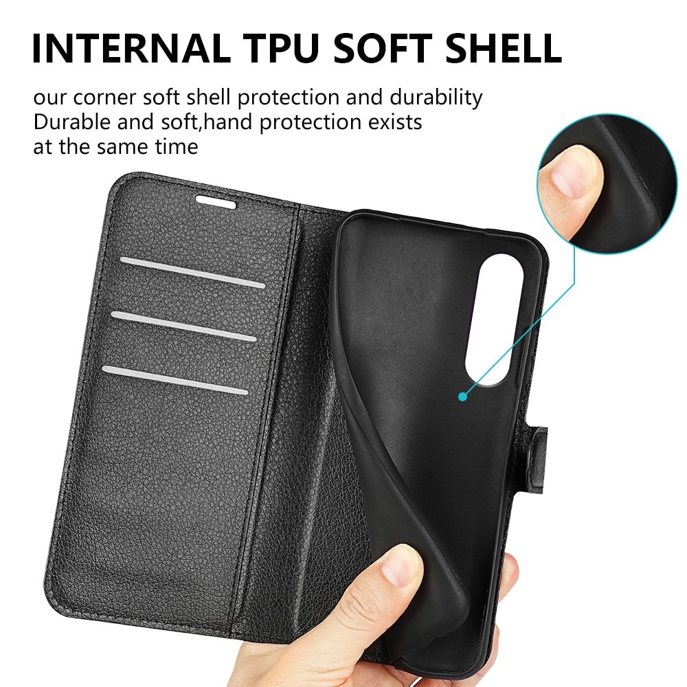 Coque portefeuille Sony Xperia 10 V, Noir