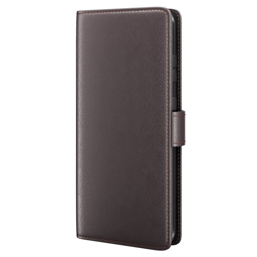 Étui en cuir veritable Sony Xperia 10 V, Marron