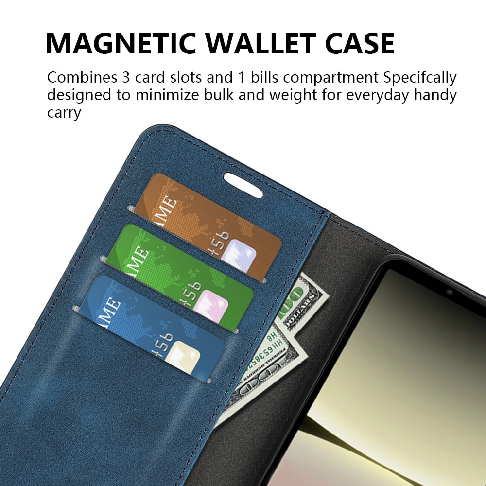 Coque portefeuille mince Sony Xperia 10 V, Noir