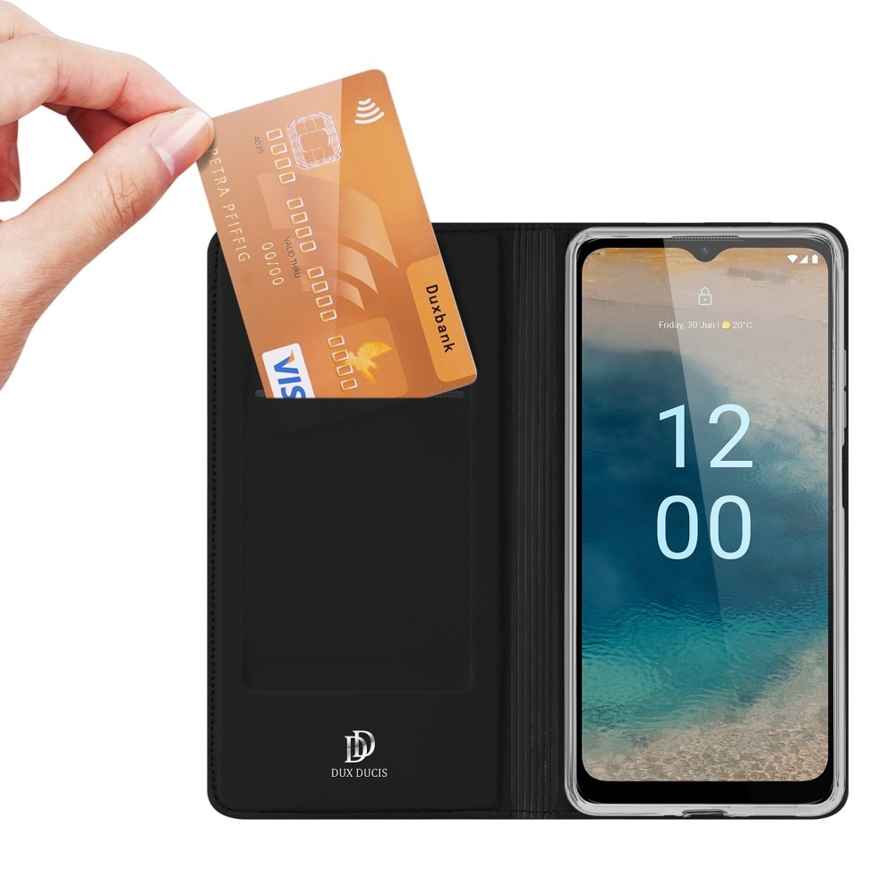 Étui portefeuille Skin Pro Series  Nokia G22, Noir