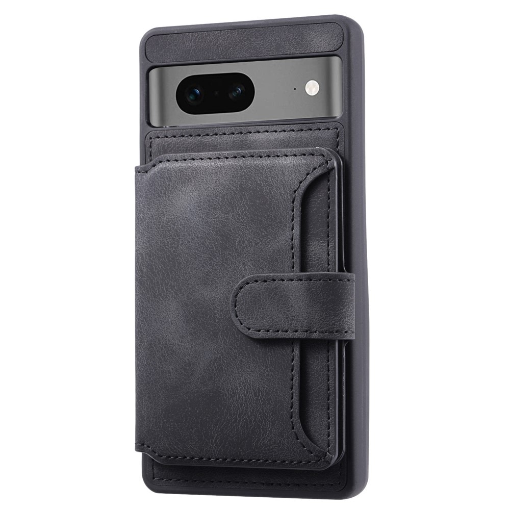 Coque porte-cartes Multi-slot anti-RFID Google Pixel 7, noir