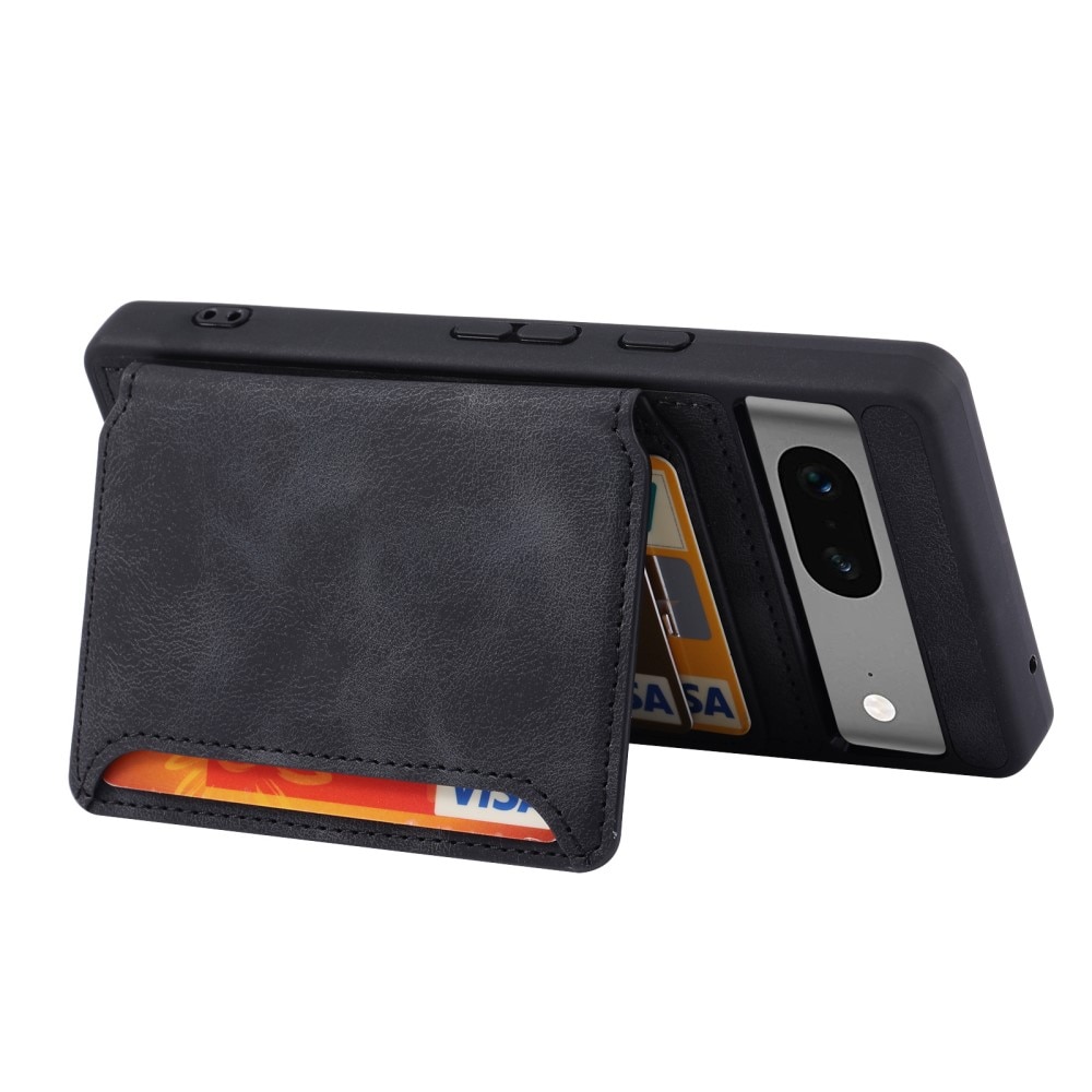 Coque porte-cartes Multi-slot anti-RFID Google Pixel 7a, noir