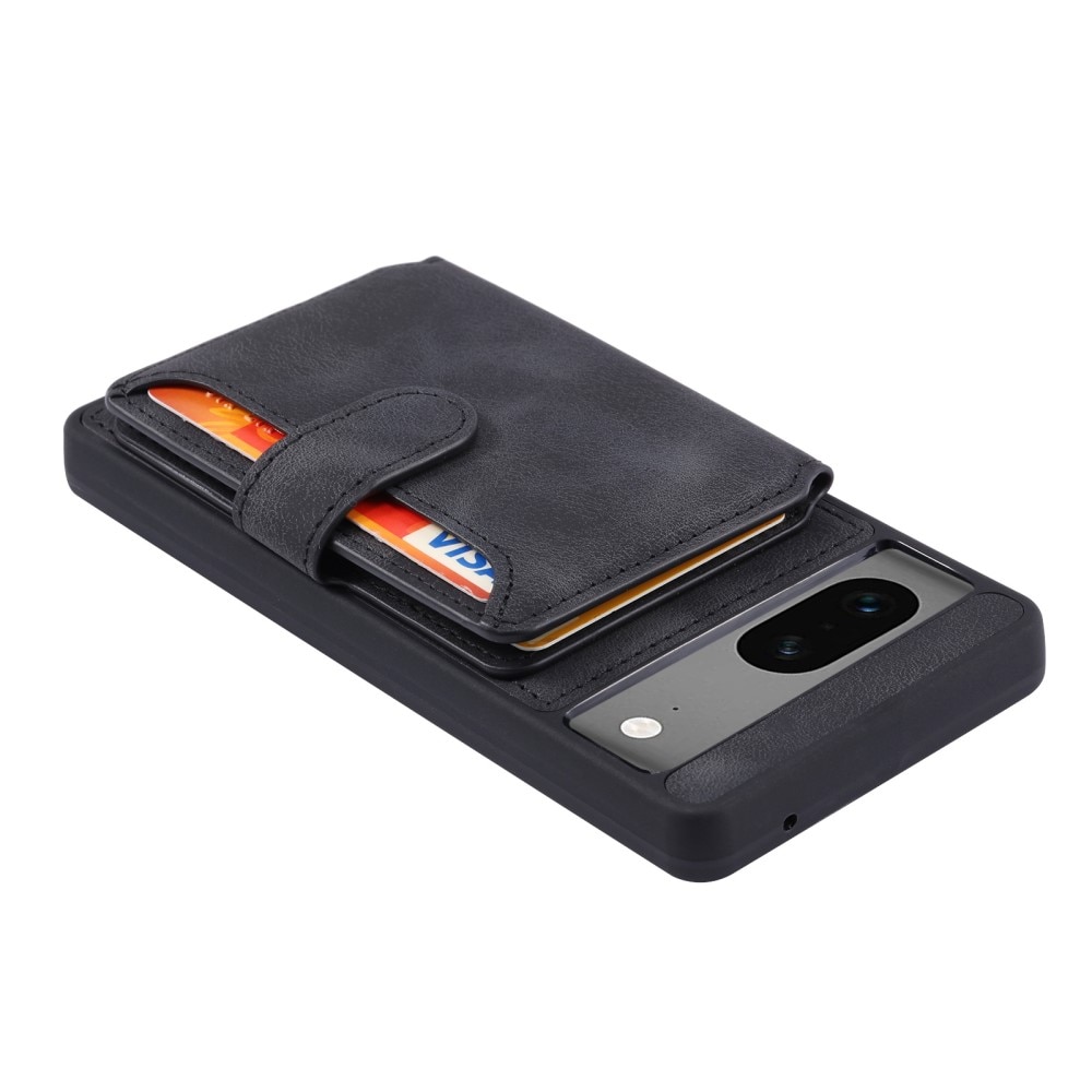 Coque porte-cartes Multi-slot anti-RFID Google Pixel 7a, noir