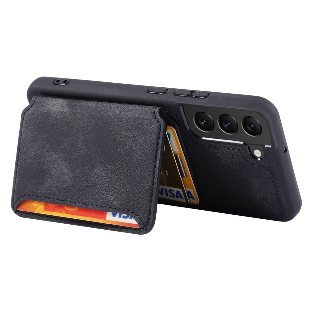 Coque porte-cartes Multi-slot anti-RFID Samsung Galaxy S23, noir