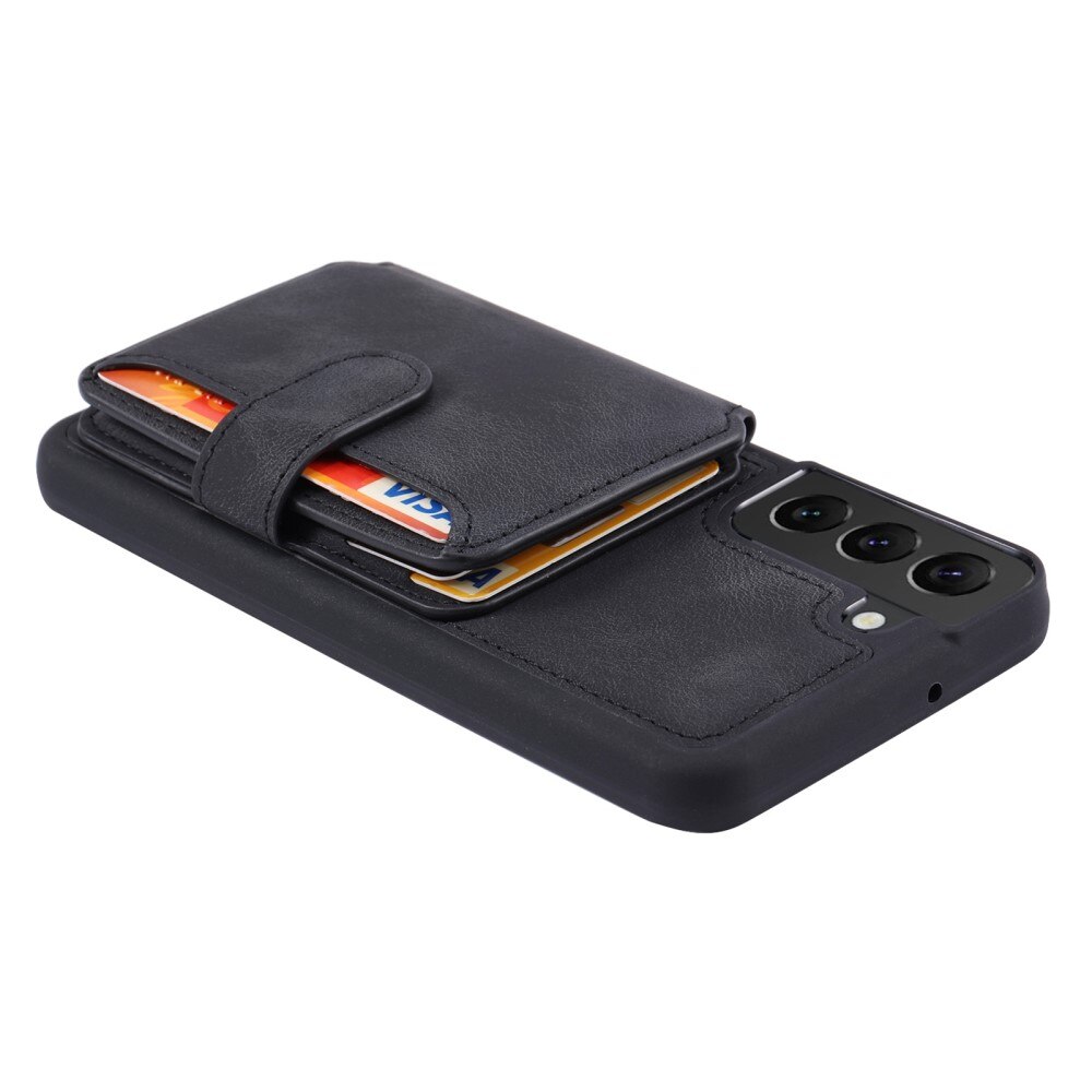 Coque porte-cartes Multi-slot anti-RFID Samsung Galaxy S23, noir