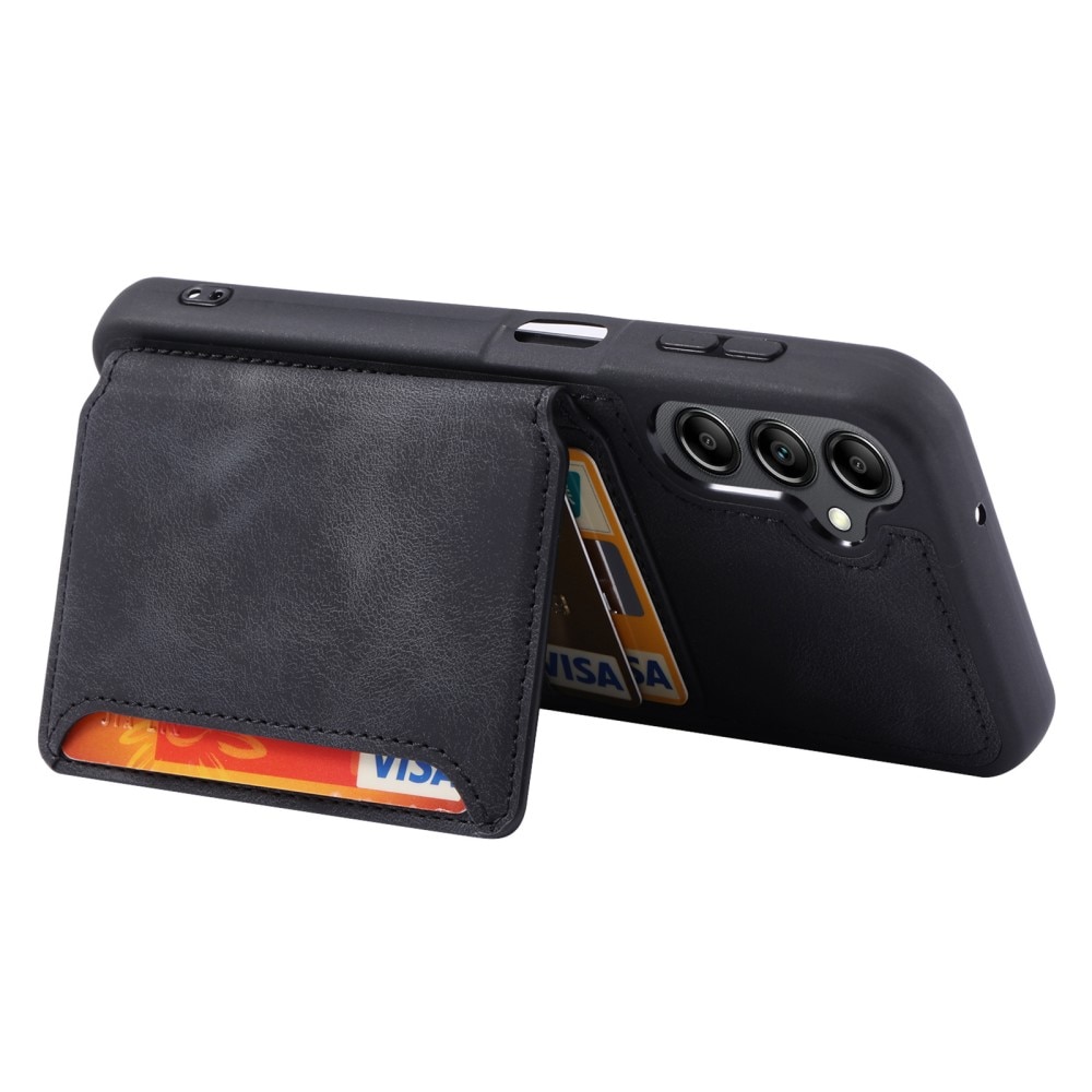 Coque porte-cartes Multi-slot anti-RFID Samsung Galaxy A54, noir