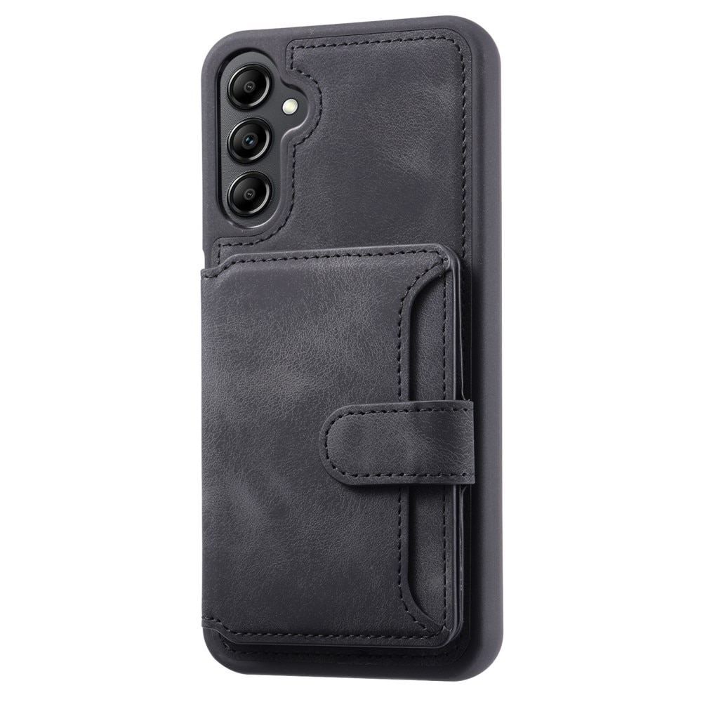 Coque porte-cartes Multi-slot anti-RFID Samsung Galaxy A54, noir
