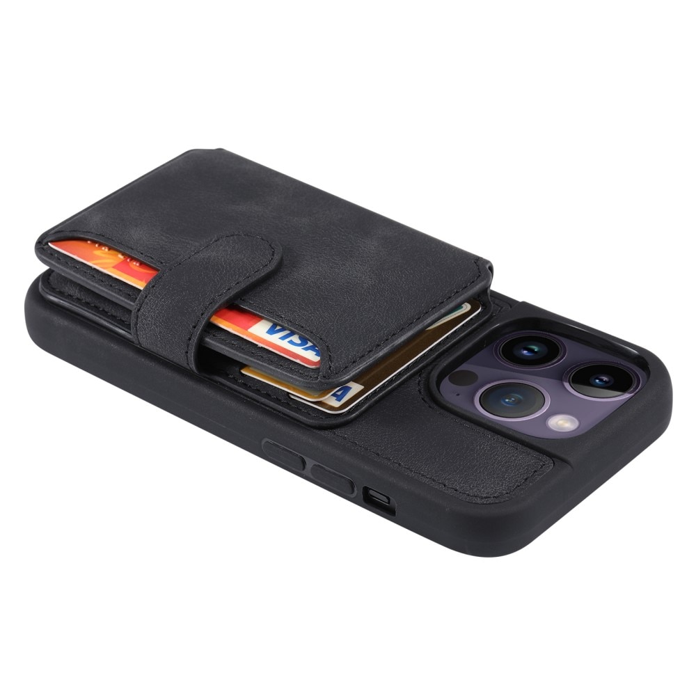 Coque porte-cartes Multi-slot anti-RFID iPhone 12/12 Pro , noir