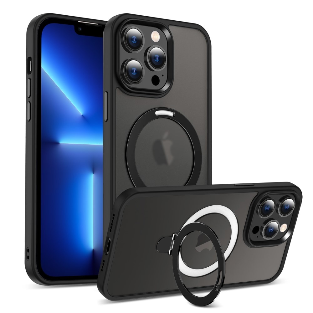 Coque hybride MagSafe Ring iPhone 13 Pro Max, Noir