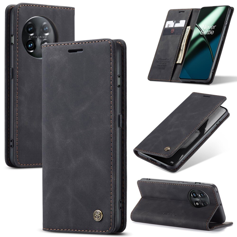 Étui portefeuille mince  OnePlus 11, Noir