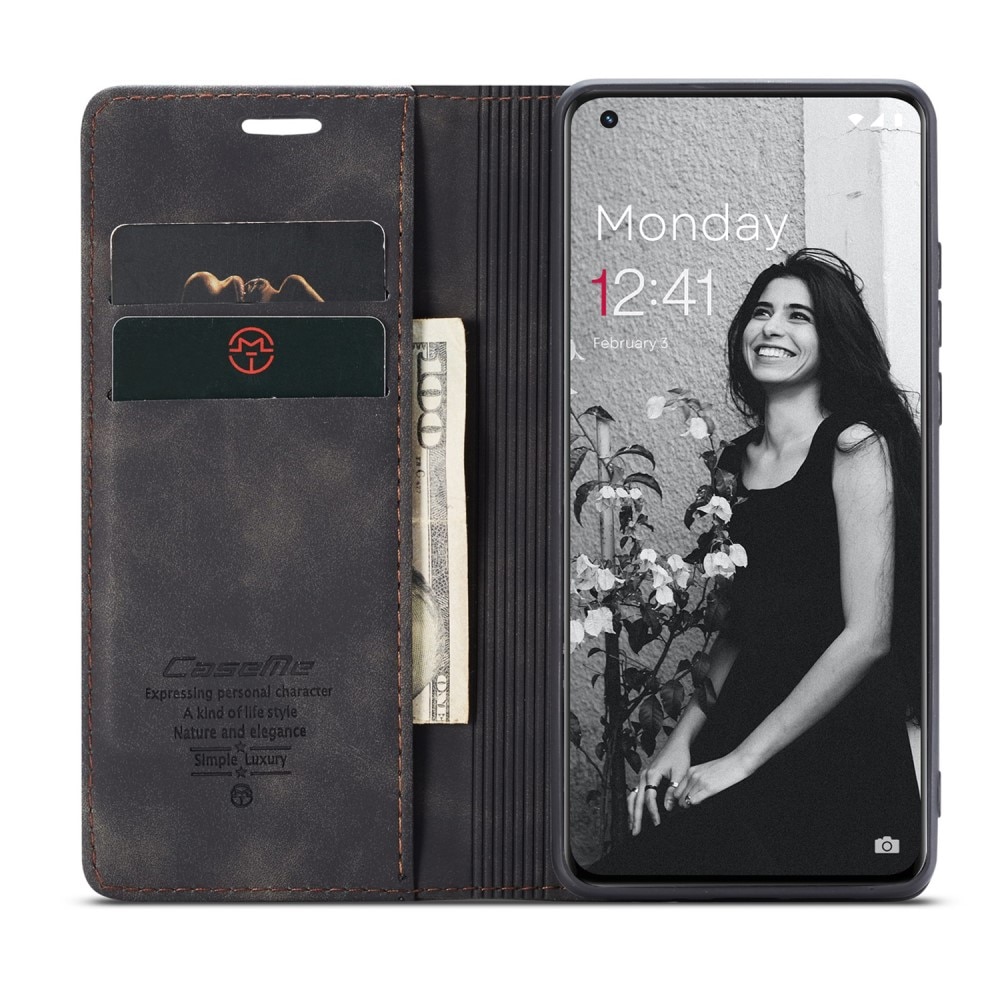 Étui portefeuille mince OnePlus 11, noir