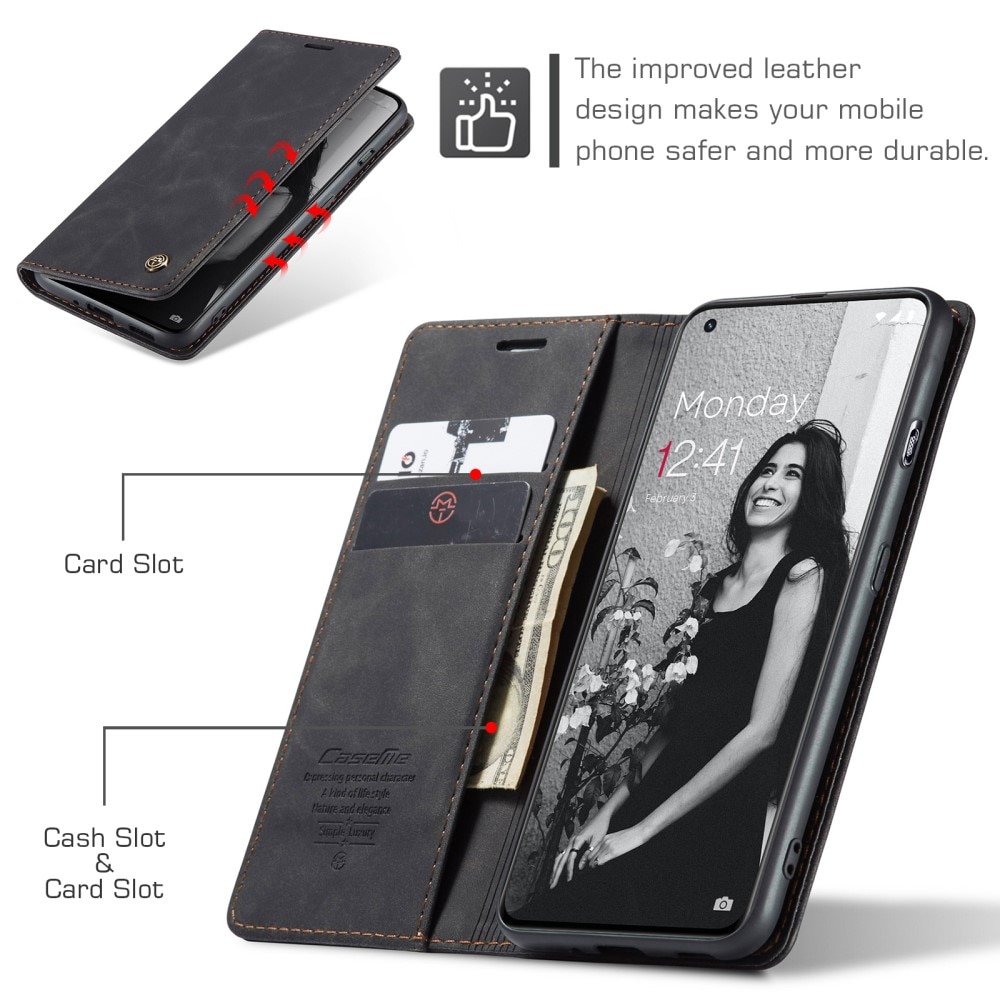 Étui portefeuille mince OnePlus 11, noir
