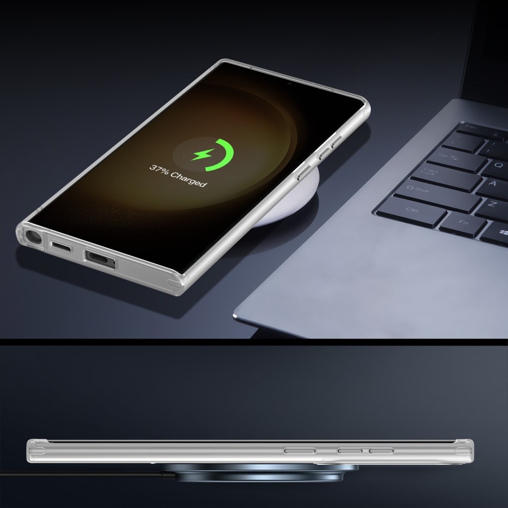 Coque hybride MagSafe Ring Samsung Galaxy S23 Ultra, Bleu