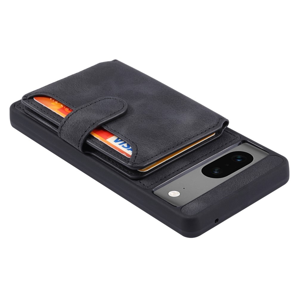 Coque porte-cartes Multi-slot anti-RFID Google Pixel 6a, noir