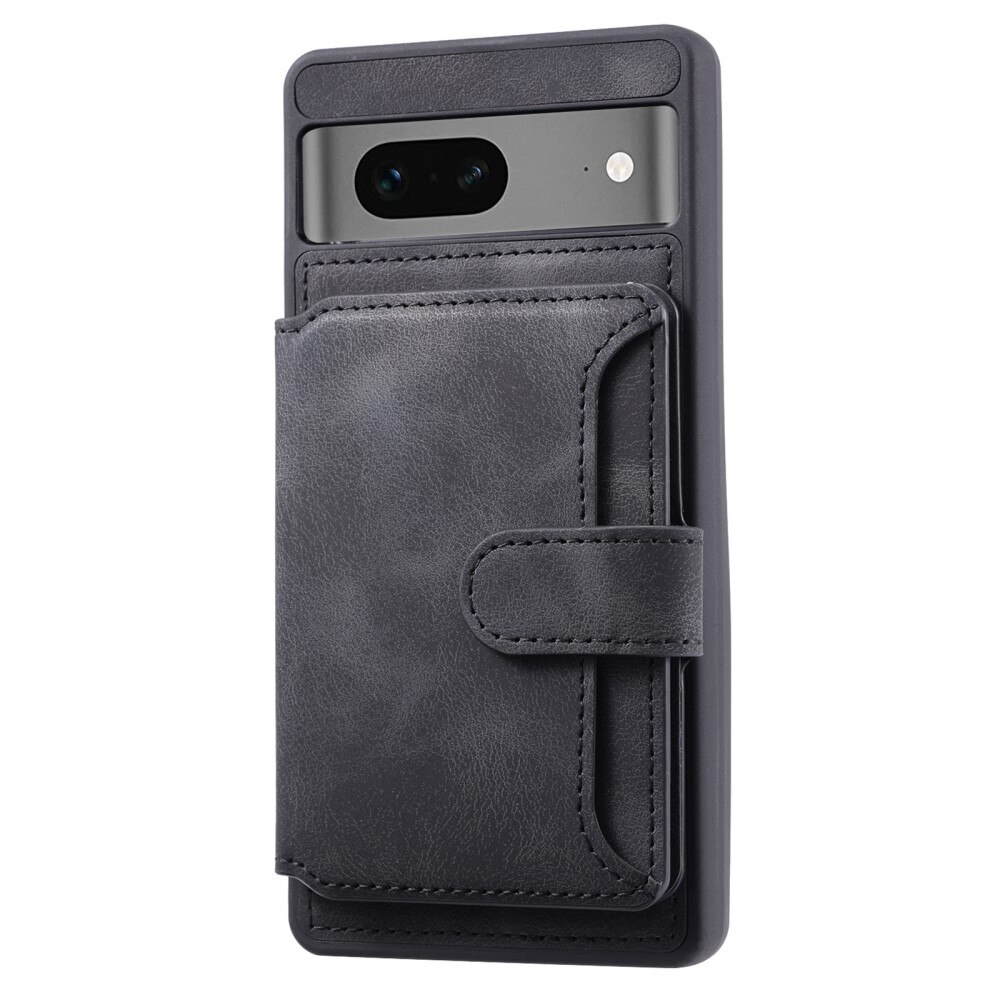 Coque porte-cartes Multi-slot anti-RFID Google Pixel 6a, noir