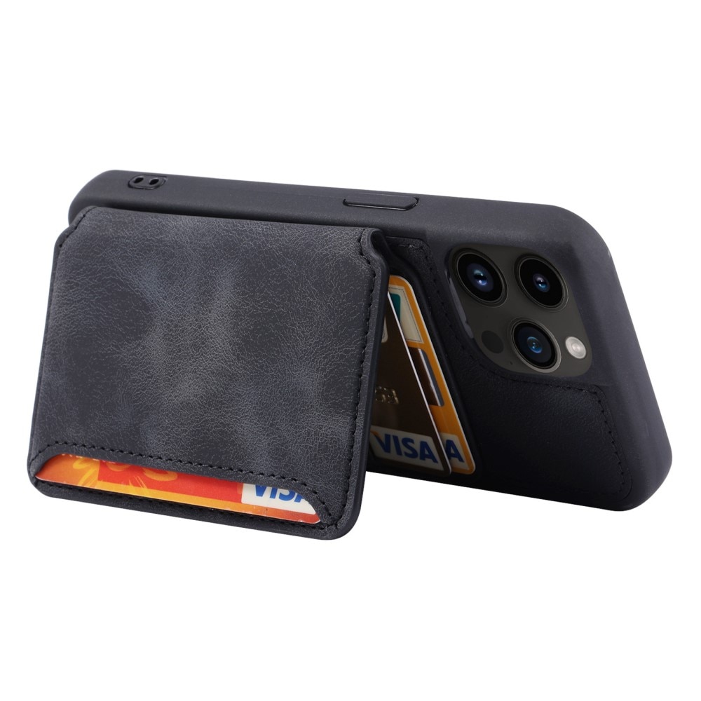 Coque porte-cartes Multi-slot anti-RFID iPhone 14 Pro Max, noir