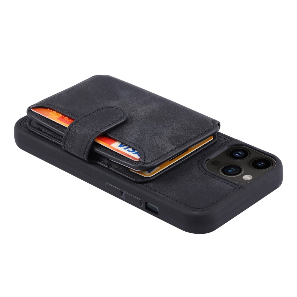 Coque porte-cartes Multi-slot anti-RFID iPhone 14 Pro Max, noir