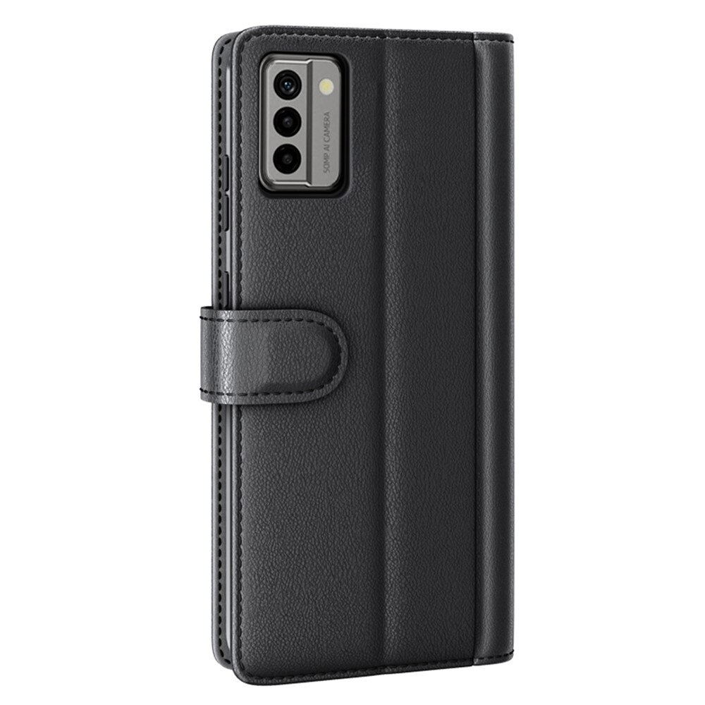 Étui en cuir veritable  Nokia G22, Noir