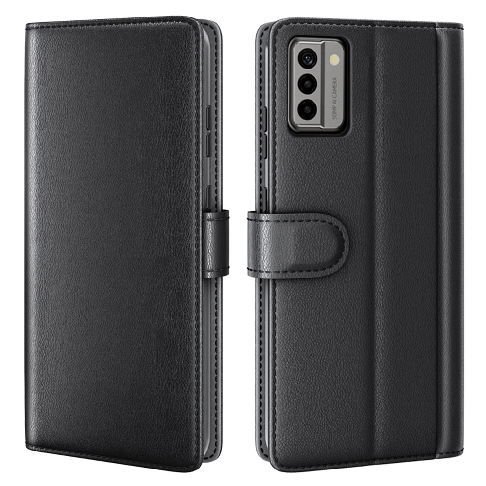 Étui en cuir veritable  Nokia G22, Noir