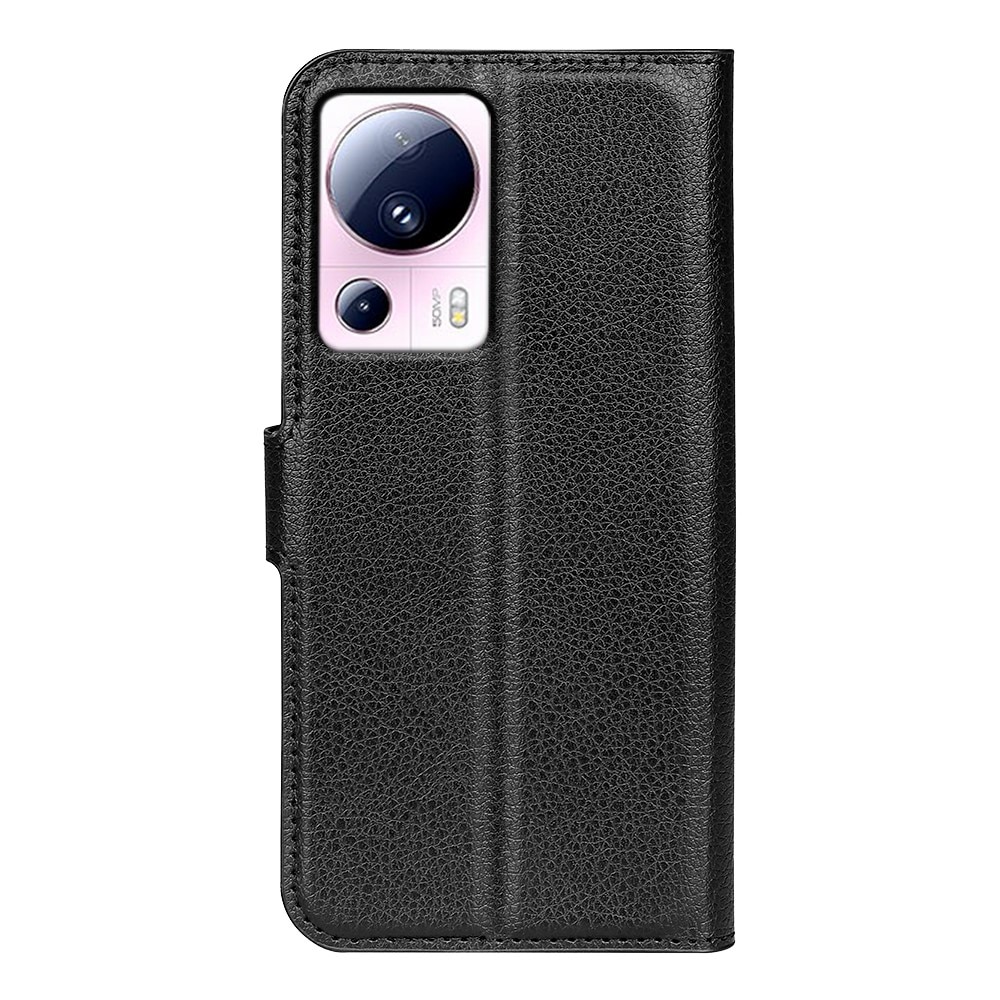 Coque portefeuille Xiaomi 13 Lite, noir