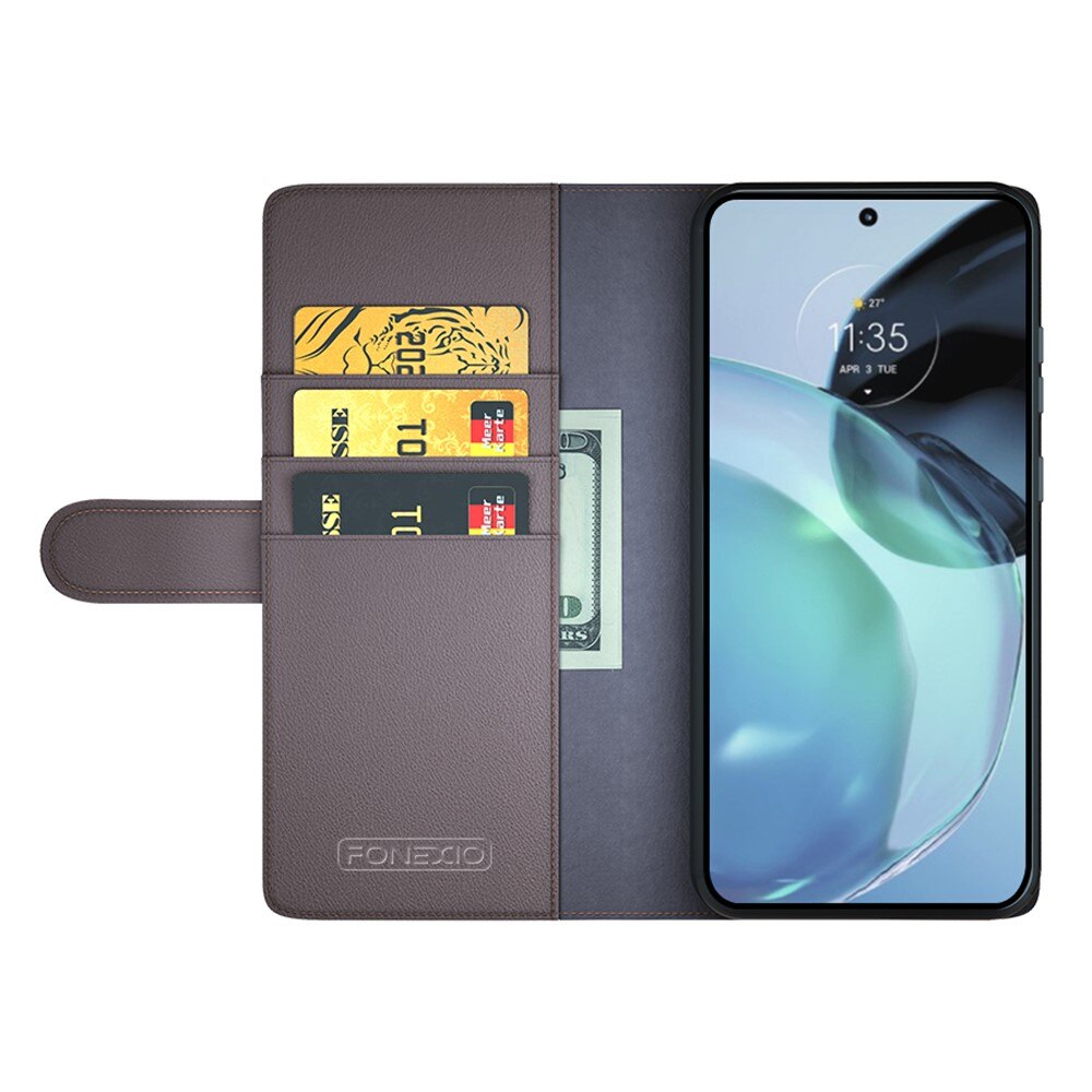 Étui en cuir veritable Google Pixel 8, Marron