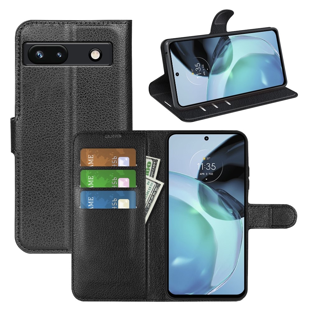 Coque portefeuille Google Pixel 7a, Noir