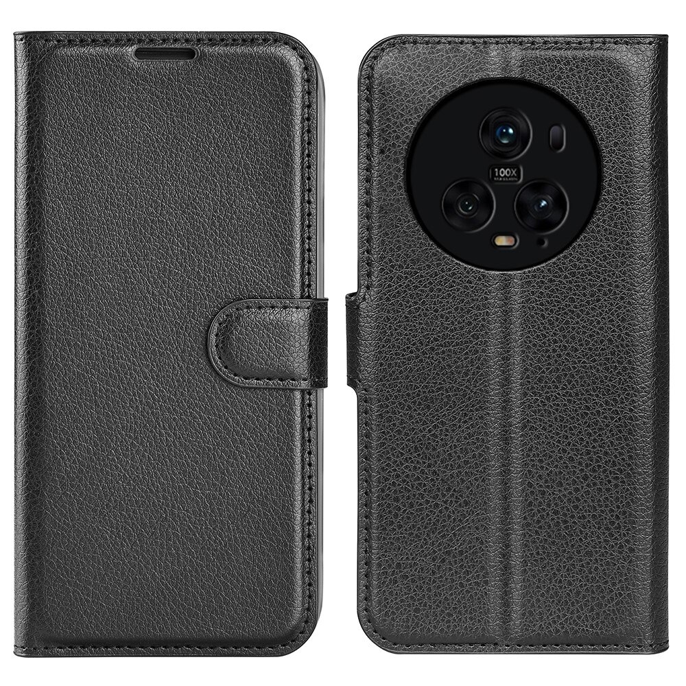 Coque portefeuille Honor Magic5 Pro, Noir