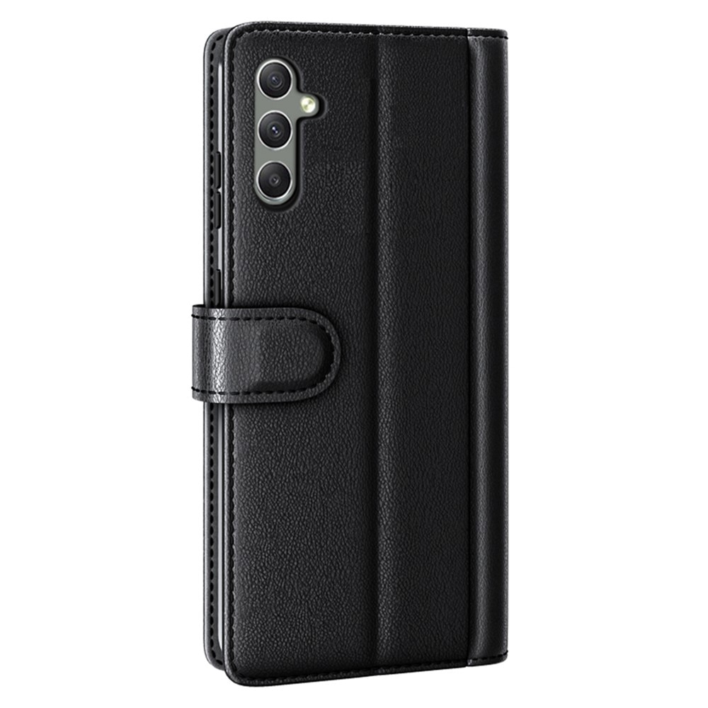 Étui en cuir veritable Samsung Galaxy A24, Noir
