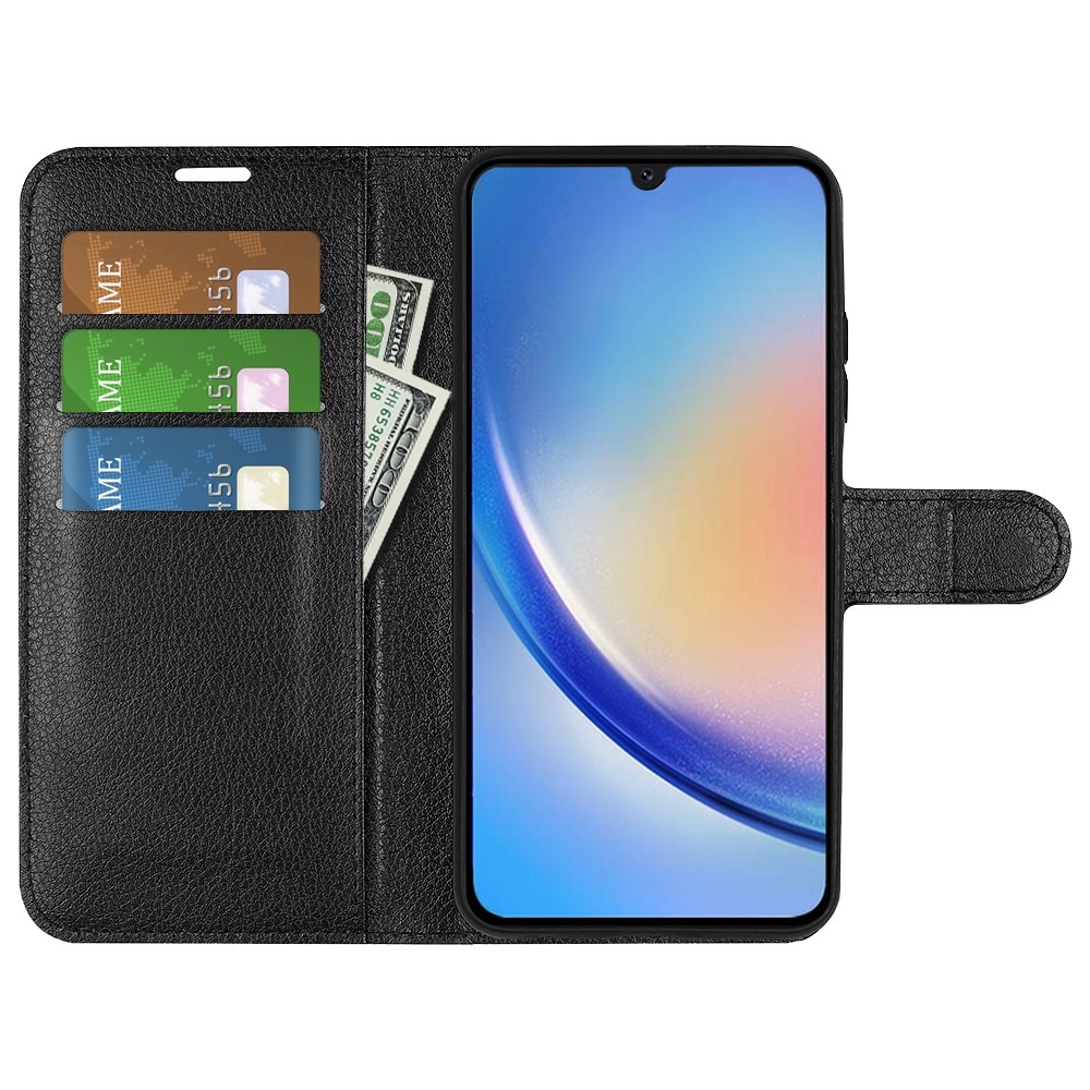 Coque portefeuille Samsung Galaxy A24, Noir