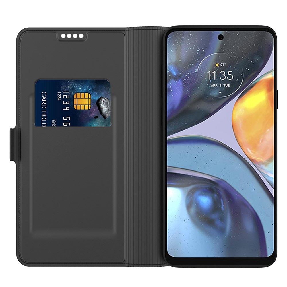 Étui portefeuille Slim Card Wallet Motorola Edge 40 Pro, noir