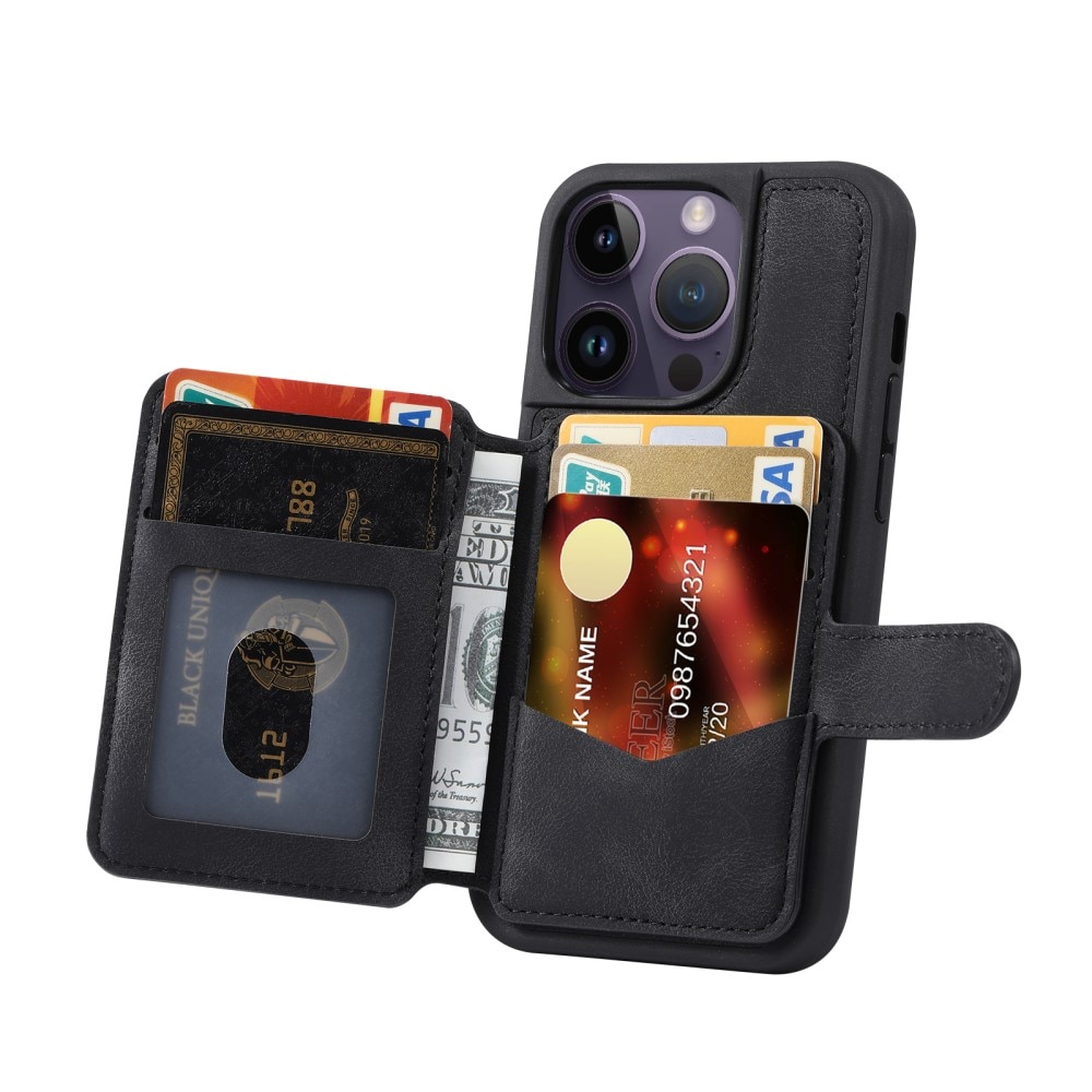 Coque porte-cartes Multi-slot anti-RFID iPhone 12 Pro Max , noir